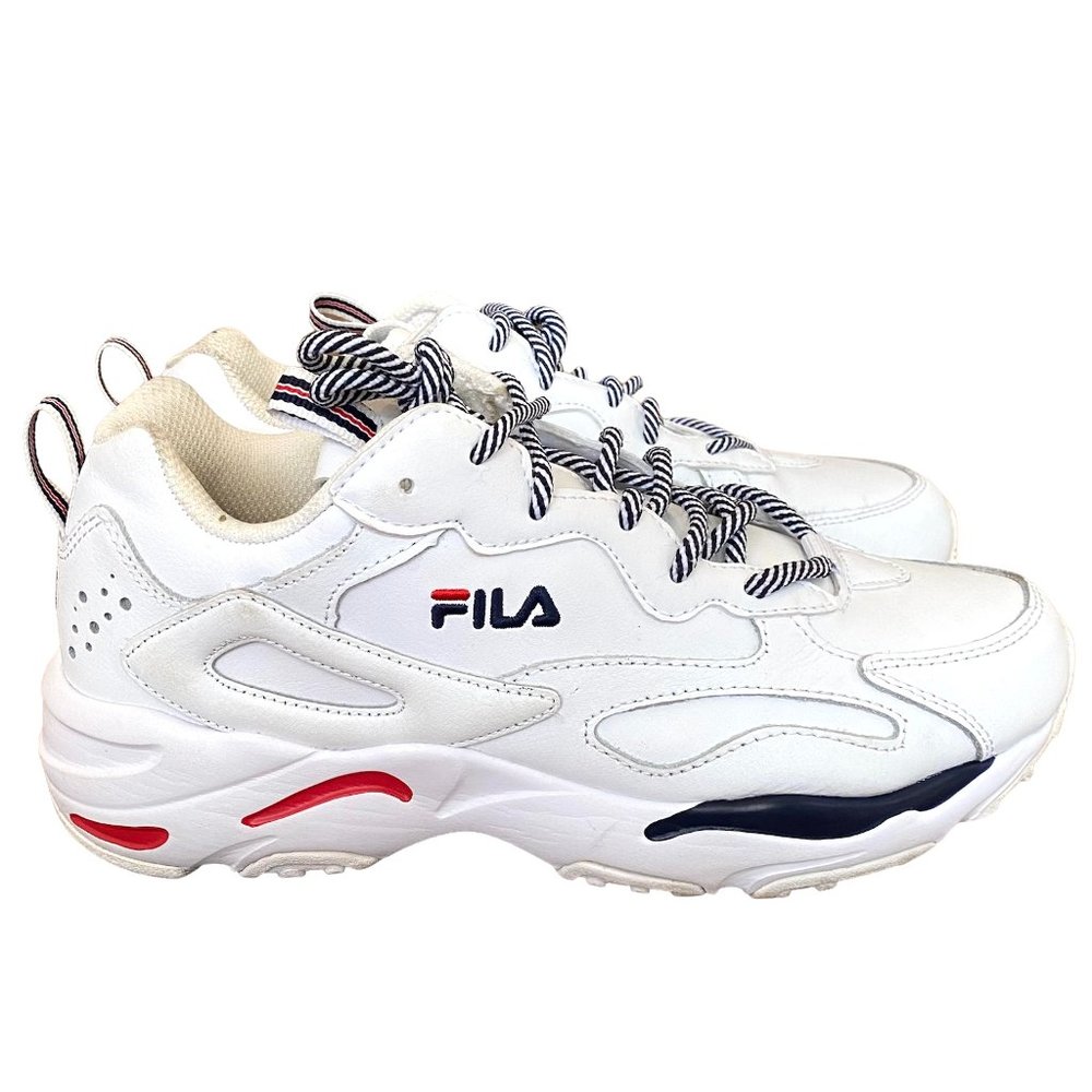 FILA Womens Ray Tracer White Running Shoes Sneakers Size 8.5 Excellent Condition